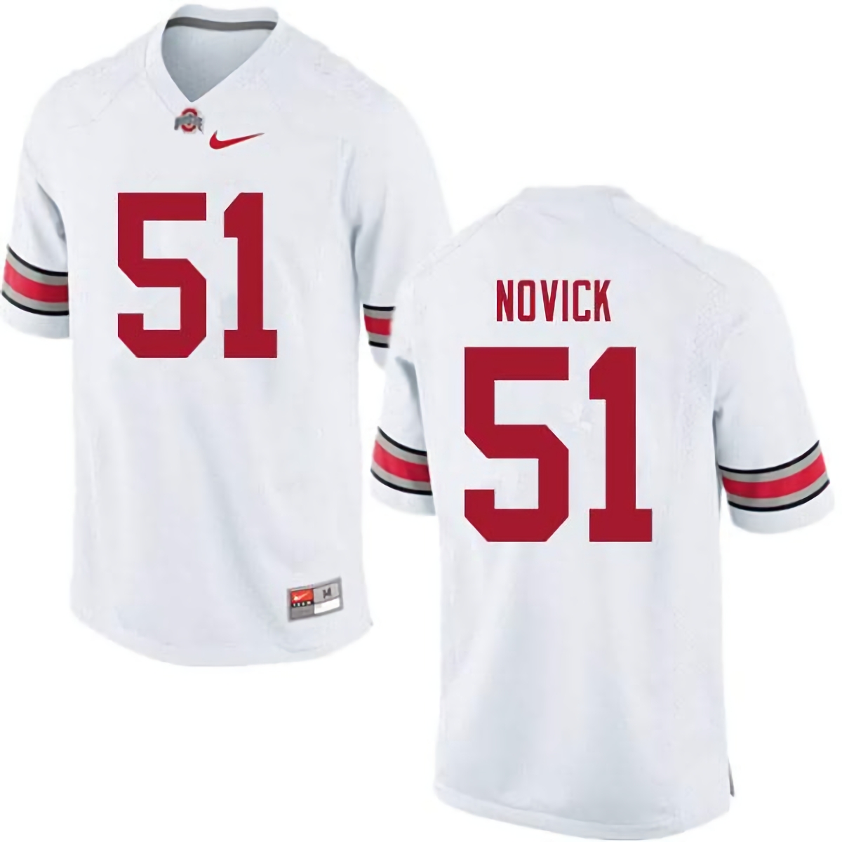 Brett Novick Ohio State Buckeyes Men's NCAA #51 Nike White College Stitched Football Jersey TFL2156PT